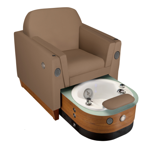 Living Earth Crafts Wilshire LE Manicure/Pedicure Chair with Retractable Tub