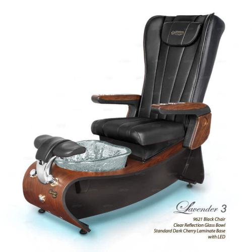 Lavender 3 Pedicure Spa w/ Chair Top Options & Spider Stool