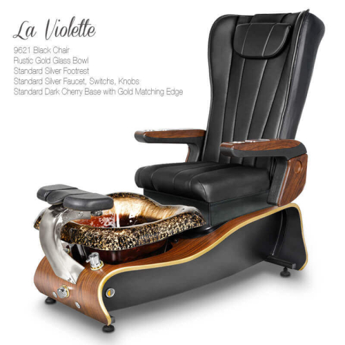 Gulfstream La Violette Pedicure Spa w/ Chair Top Option & Spider Stool