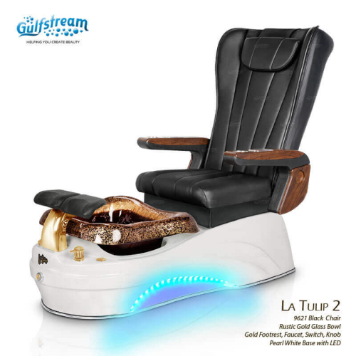 Gulfstream La Tulip 2 Pedicure Spa w/ Chair Top Options & Spider Stool