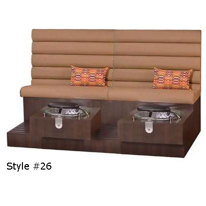 Gulfstream Tiffany Double Bench Pedicure Spa W Chair Top Options