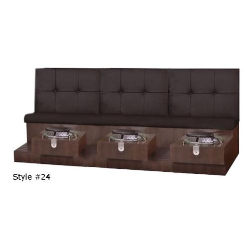Gulfstream Tiffany Triple Bench Pedicure Spa W Chair Top Options