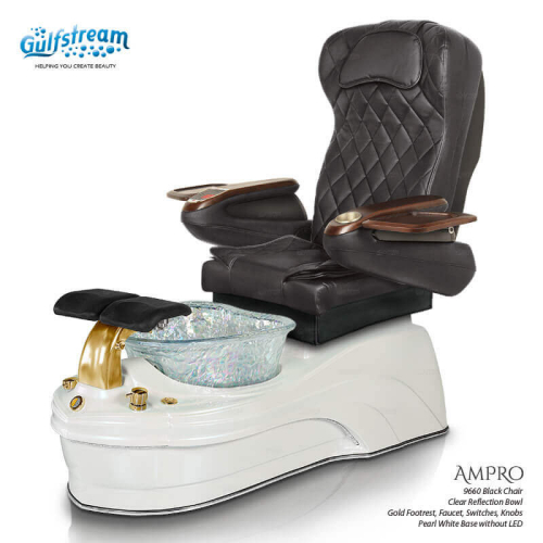 Gulfstream Ampro Pedicure Spa w/ Chair Top Options & Spider Stool