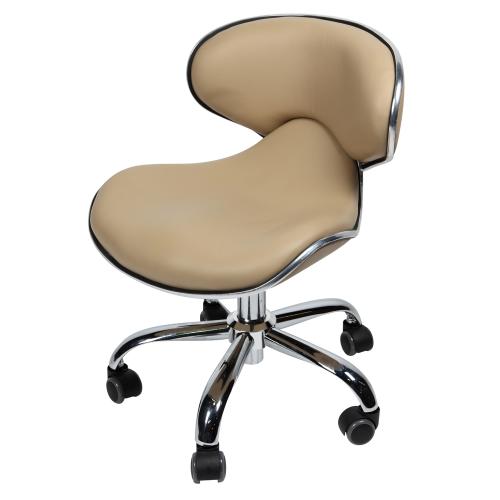 J & A Euro Pedicure Stool 13" to 16" - Taupe Beige