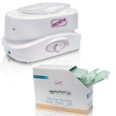 Depileve PW305 Professional Paraffin Warmer w/ 6 lbs. Tea Tree Paraffin