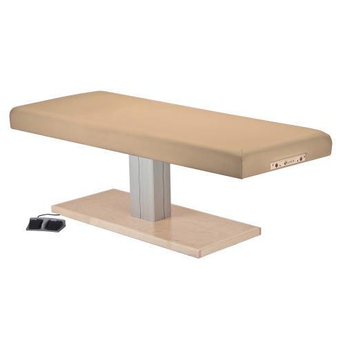 Earthlite Everest Spa Flat Top Single Pedestal Electric Lift Treatment Table