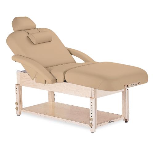 Earthlite Sedona Pneumatic Gas Assist Salon Top Treatment Table w/ Shelf Base & Accessories