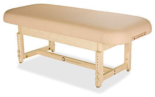 Living Earth Crafts Sonoma Flat Top Spa Treatment Table with Trestle Base