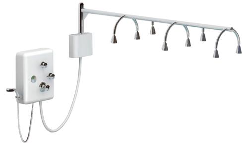 Shop for Massage Tables by Touch America 22003-0100 8-Head 72” Rainbar, Standard Vichy Shower